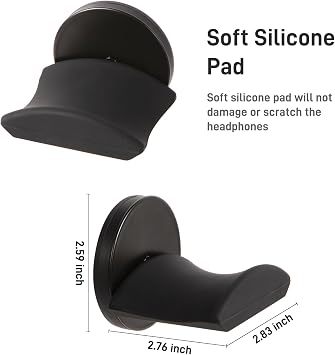 Magnetic Headphone Holder, up to 30lbs, Headset Hooks, Headphone Hanger