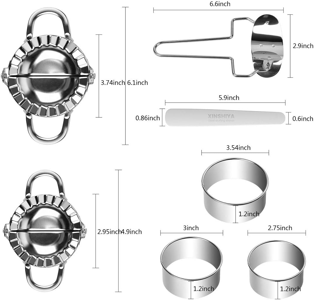 8 Pcs Dumpling Maker,Stainless Steel Ravioli Mould Mold Press Set Kitchen Accessories