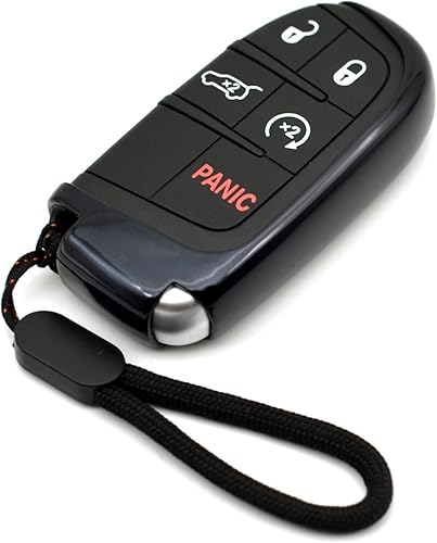 Miniatura 7 de Compatible con Jeep Compass Grand Cherokee Renegade Chrysler 200 300 Dodge Challenger Charger Durango Journey Fiat Silver TPU Key Fob Funda para