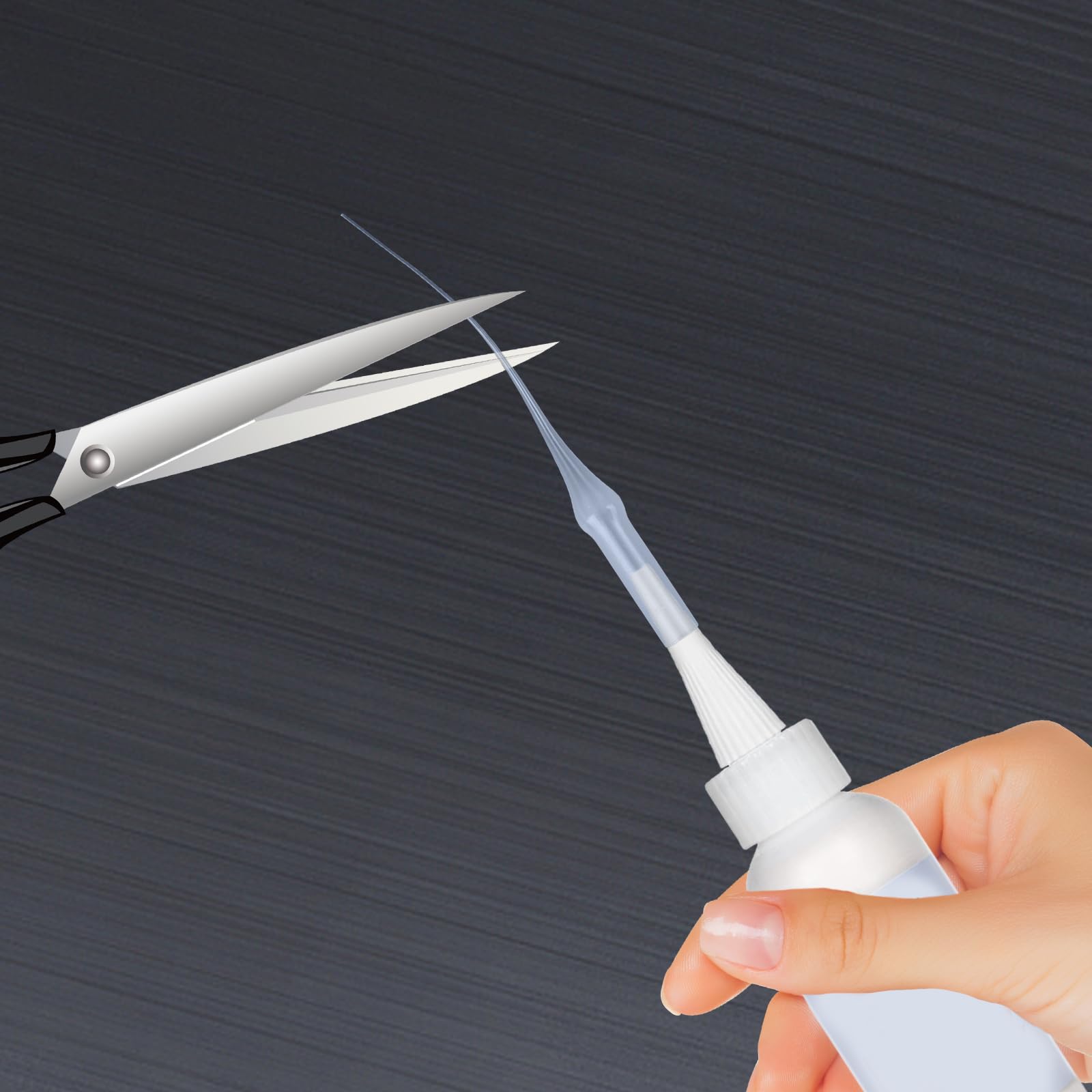 BLMHTWO 200PCS Micro-Tip Glue Extenders - Precision Applicator Tips For Crafting & DIY-953672