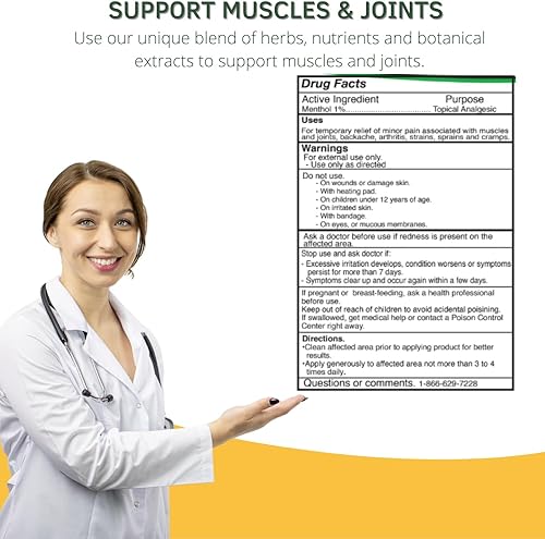 Miniatura 3 de Roll On Curcumina de cúrcuma 100% natural, analgésico, inflamación, dolor de cabeza, dolor de espalda, dolor articular y muscular, 2.5 onzas