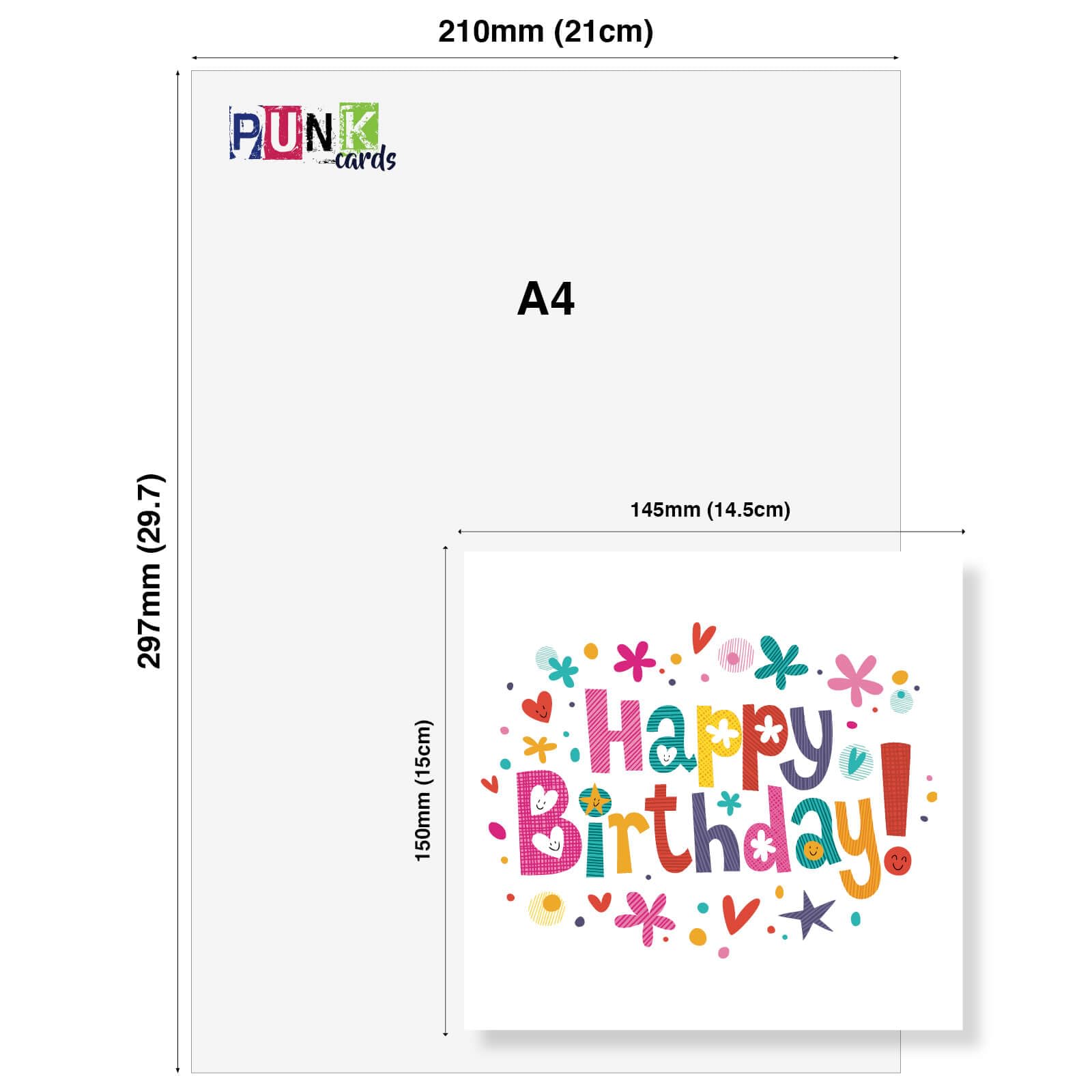 Punkcards Geburtstagskarte Für Freundin – Witzig & Frech, Innen Leer, 145x150 Mm, Mit Umschlag