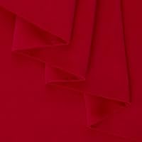 Vista 2 de Mook Fabrics Terciopelo sólido, corte rojo por yarda