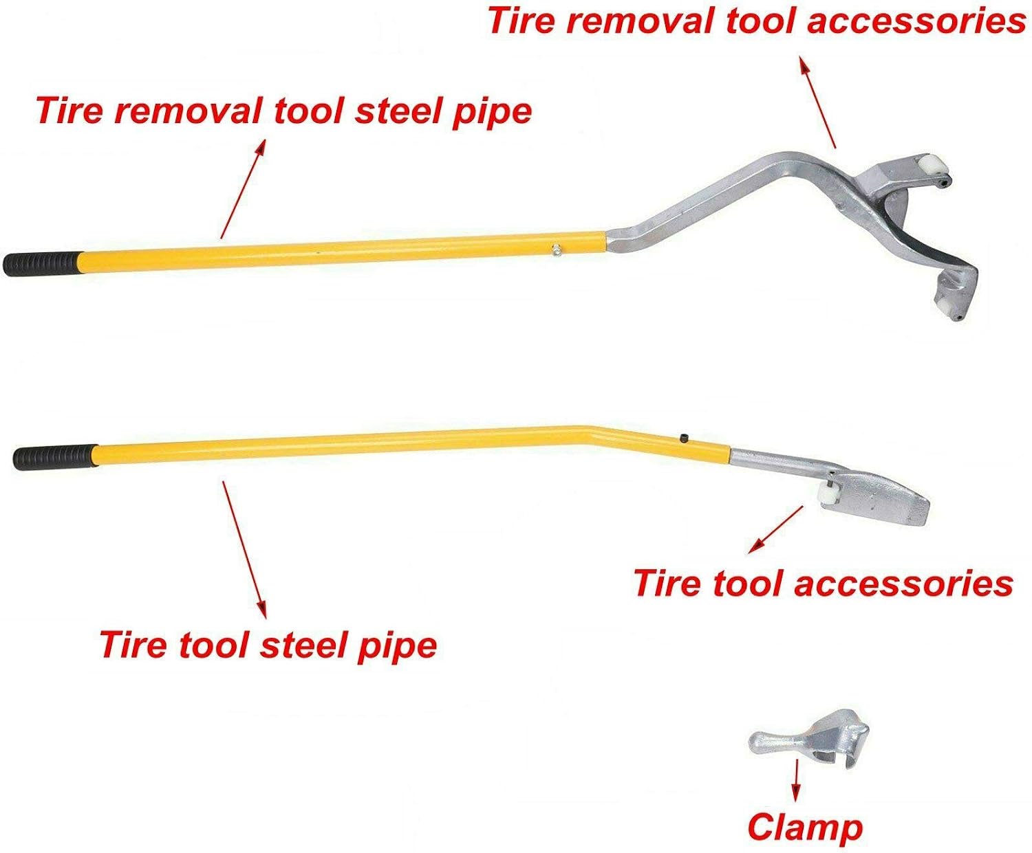Tire Mount Demount Tools,17.5" to 24.5" Tire Changer Steel Bead Breaker Extra Bead Keeper, Tire Changing Tools for Car Truck Repairing