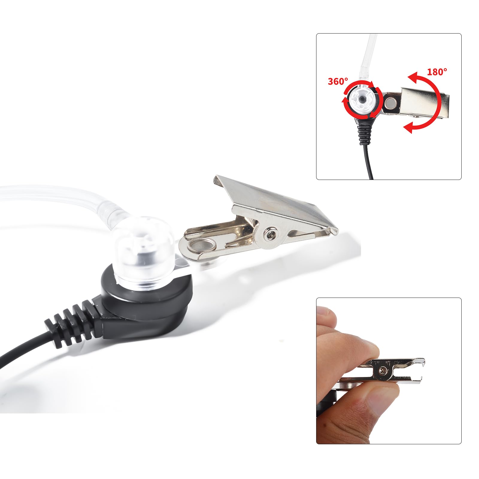 UAYESOK 1 Pin 3.5mm Receiver/Listen Only Walkie Talkie Earpiece - Image 3