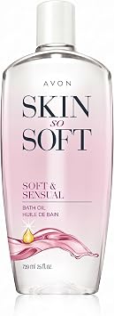 AVON Skin So Soft Bonus-Size Soft & Sensual Bath Oil for Women 25 fl oz, Scented Moisturizer for Dry Skin Deeply Hydrating Body Oil for Bath & Shower Softens & Smooths Skin
