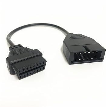 GM 12 Pin to 16 Pin OBD1 OBD2 Diagnostic Adapter Cable Compatible with GM Daewoo Vehicles Diagnostic Extension Scanner Tool