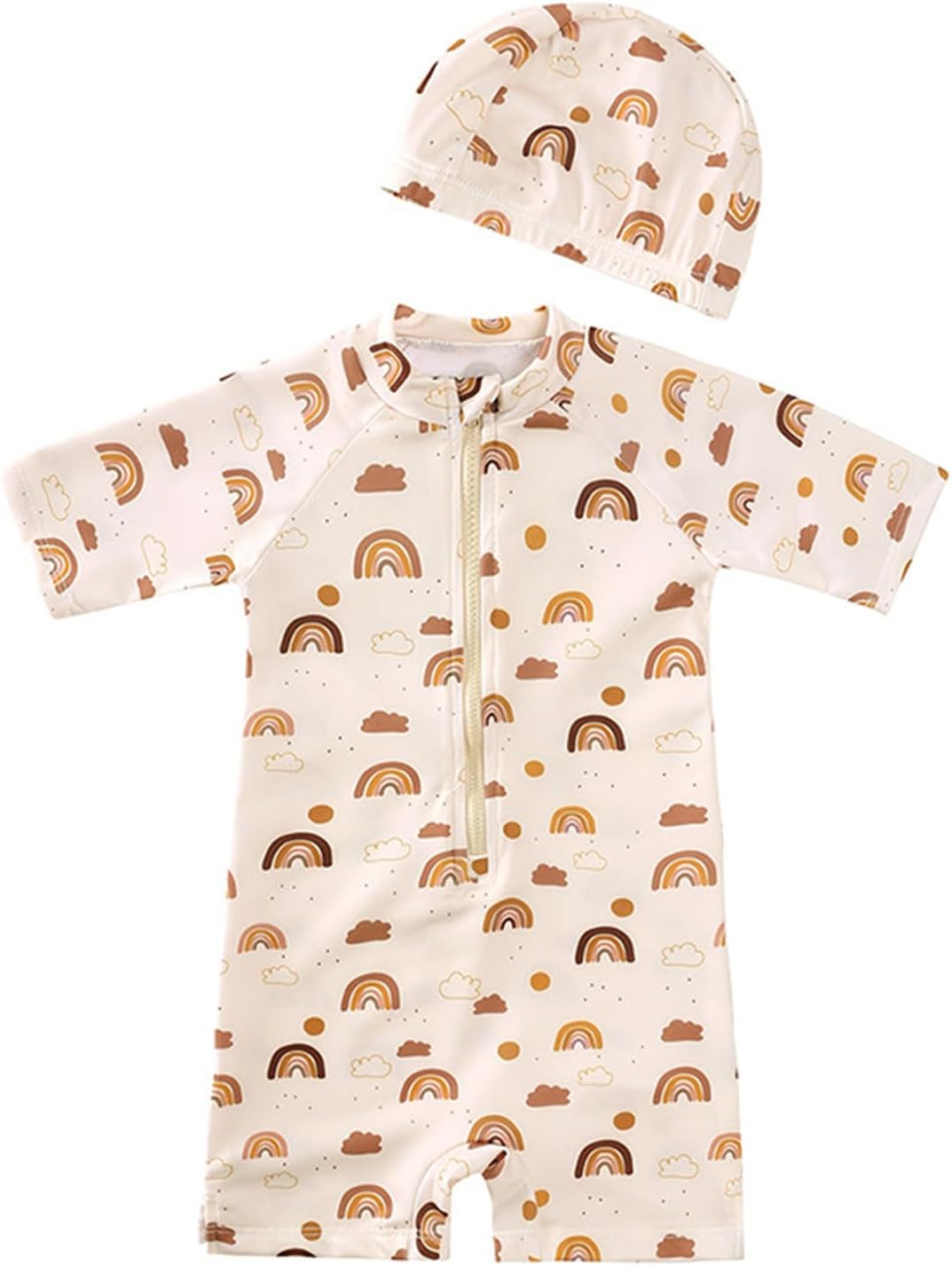 Maillot De Bain Manches Longues + Short Pour Fille – Taille S, Protection UPF 50+ – Pour Piscine, Plage, Jeux D’eau