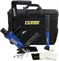 Vista 1 de Estwing EF18GLCN - Clavadora neumática de calibre 18 de 1-34 pulgadas, pistola de clavos ergonómica y ligera con placas base antimanchas