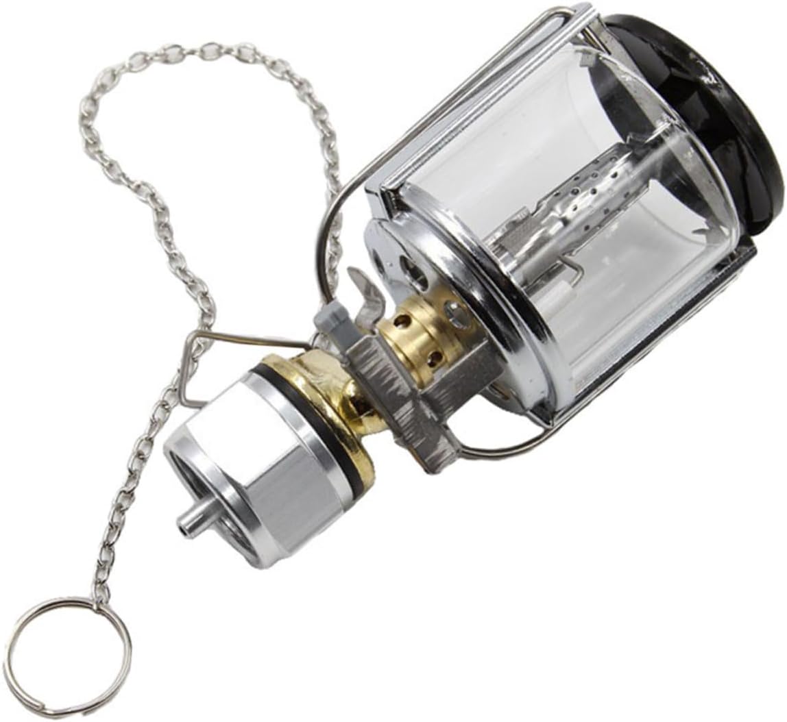 Portable Propane Lantern Camping Light Mapp Gas Lamp with Protective Box Cover Outdoor Gas Lamp for Hiking and Emergency Use