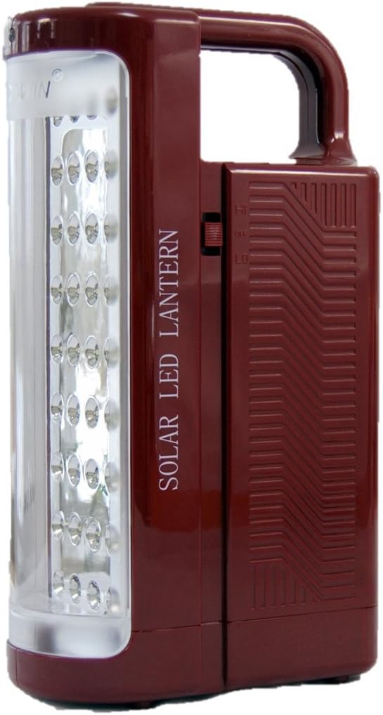 World Green Products Solar Powered Rechargeable LED Camping and Emergency Lantern 1000lm Bright Includes USB Port for Mobile Devices