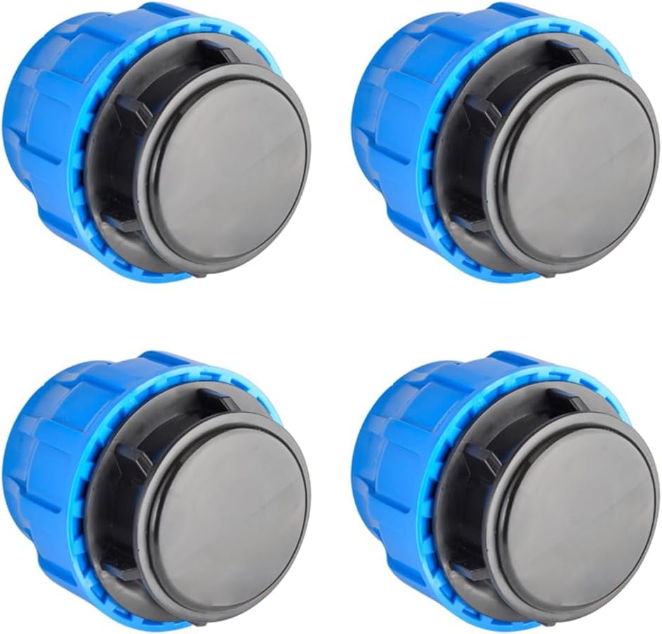 RP RIEGOPRO – Endstopfen aus Polyethylen | Verschluss für Bewässerungs- und Wasserrohre | Fitting PE hohe Festigkeit (4 Stück, 40 mm)