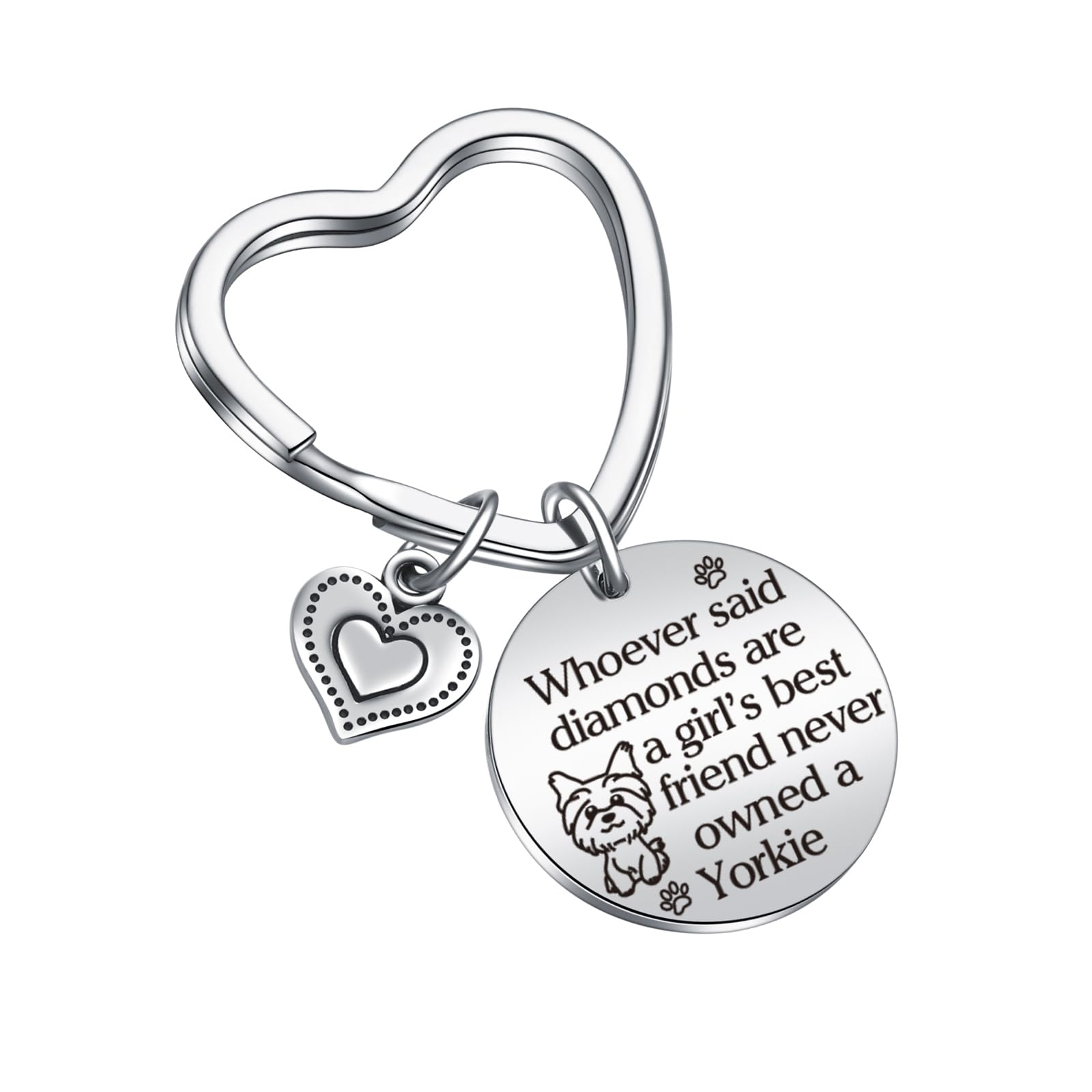 Yorkie Mom Keychain Yorkie Jewelry Yorkie Birthday Jewelry Yorkie Lover Jewelry For Best Friend Keychain