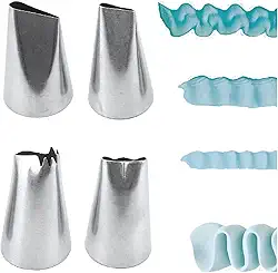 Tuut, Linha Confeitaria, Jogo De Bicos Finos Para Decoração de Inox, 3cm