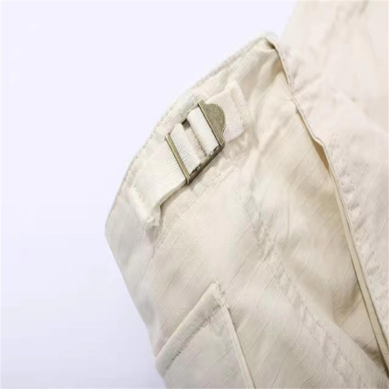 Generico Pantaloni di Lavoro Retro in Stile Coppia - Multi-Tasca, Casual Loose Fit, Manchetto Legato E Gamba Dritta, Unisex per Uomini E Donne