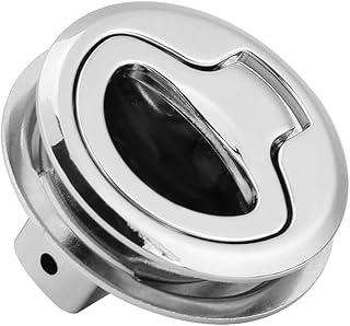 Handle Flush Hatch Locker, Aramox Stainless Steel Flush Pull Hatch Latch Slam Latch for Boat Cabinet Marine Yacht