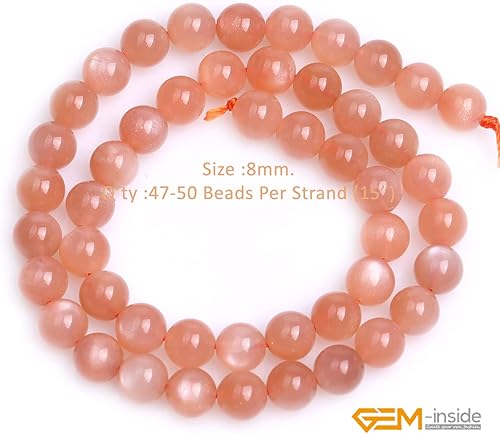 Miniatura 766 de GEM-Inside - Cuentas sueltas de piedra de lava negra natural de 0.315 in para hacer joyas, 15 pulgadas Cordierita de grado A