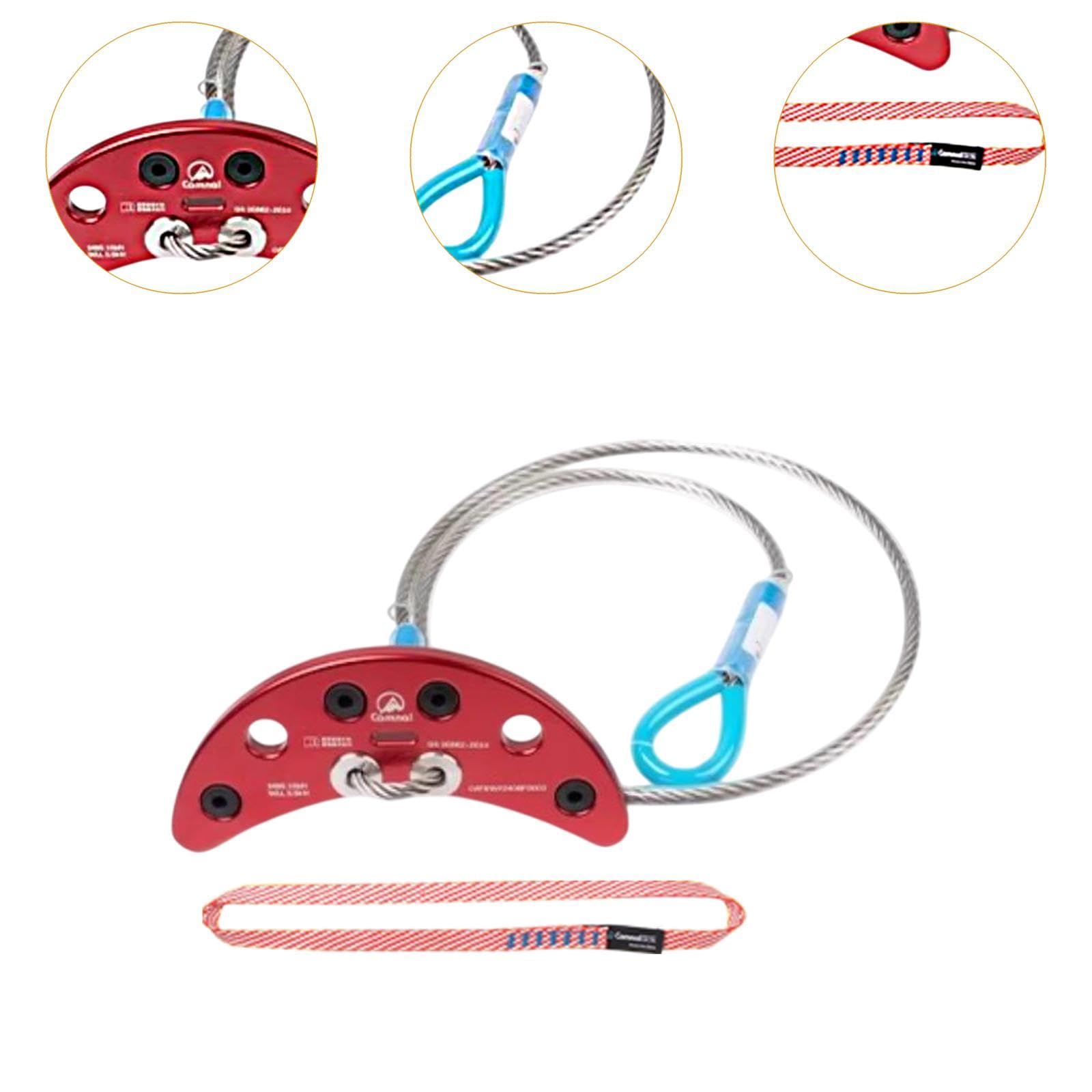 Vaveren Climbing Bolt Hanger Fixed Point Hardware Heavy Duty Climbing Anchor 15kN for Belay Travel Camping Mountaineering Aerial Work, 120cm