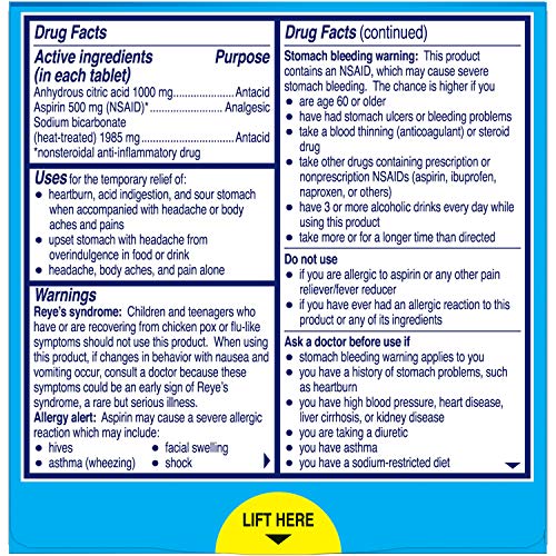 Alka-Seltzer Extra Strength Effervescent Tablets, 24 Count #TOP1
