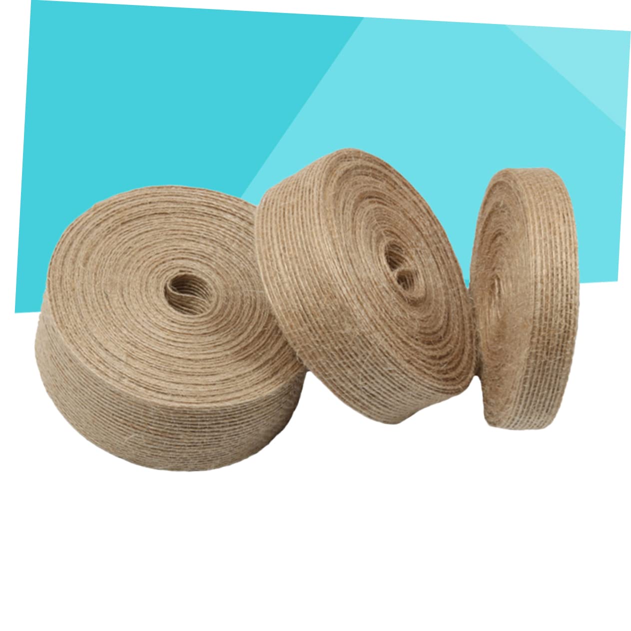 Lurrose 9rollen Burlapband Naturjute Für Bastelprojekte Hochzeitsdekoration Geschenkverpackung Floristik Rustikale Zeremonien Und Besondere Anlässe
