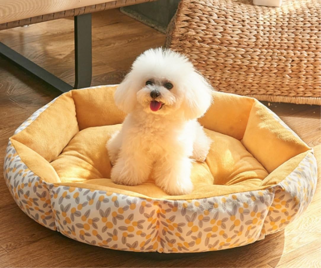 IRYZE Cuccia per Gatti Cuccia per Animali Domestici, Ciambella Calmante, Lavabile, Anti-ansia, Soffice E Calmo, Morbido Cuscino per Cani E Gatti Cuccia Gatto Interno (Color : B, Size : 40 * 40cm)