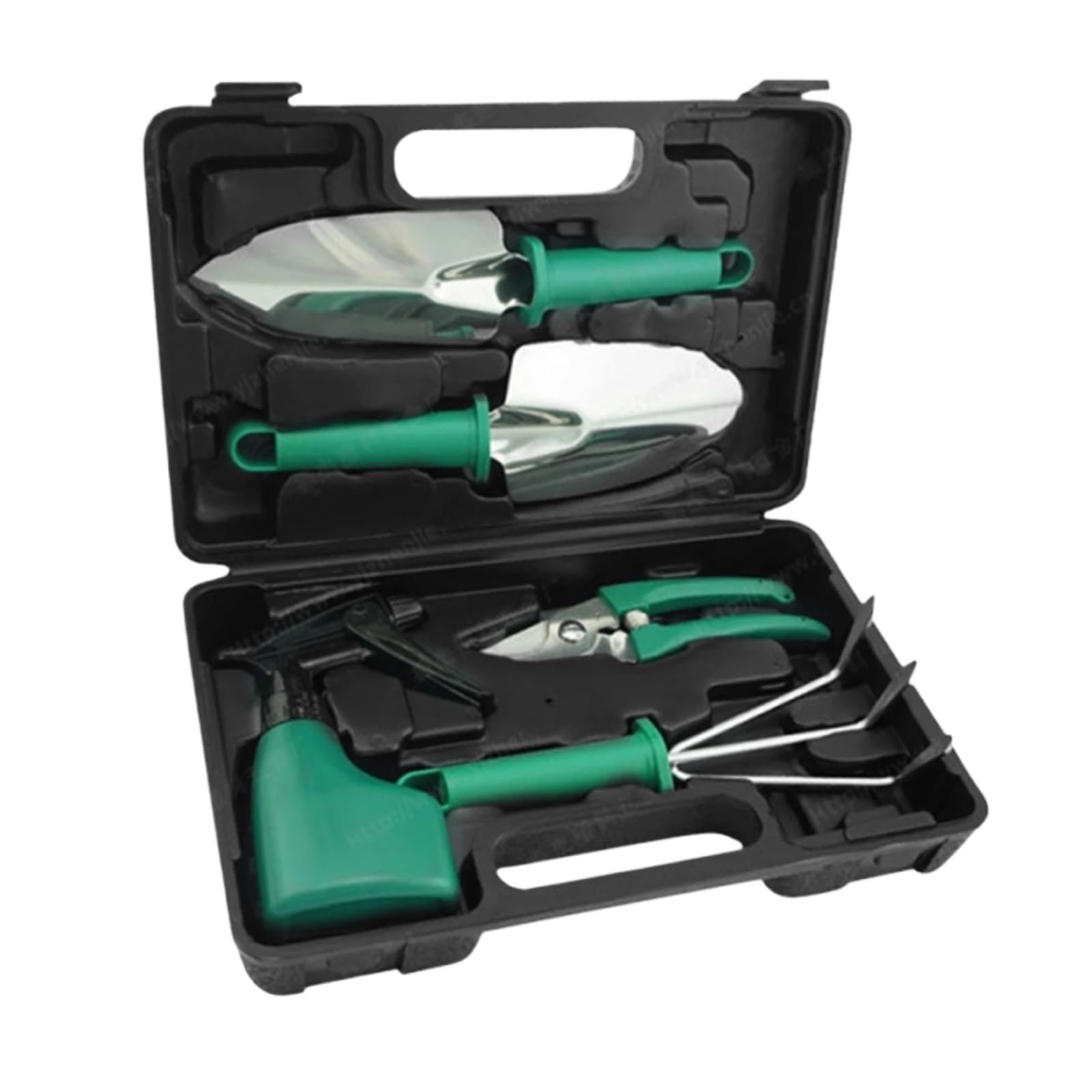 Generico Set di Attrezzi da Giardino 5 Pezzi con Custodia Attrezzo for Piante in Vaso Riutilizzabile Giardinaggio Portatile(2)