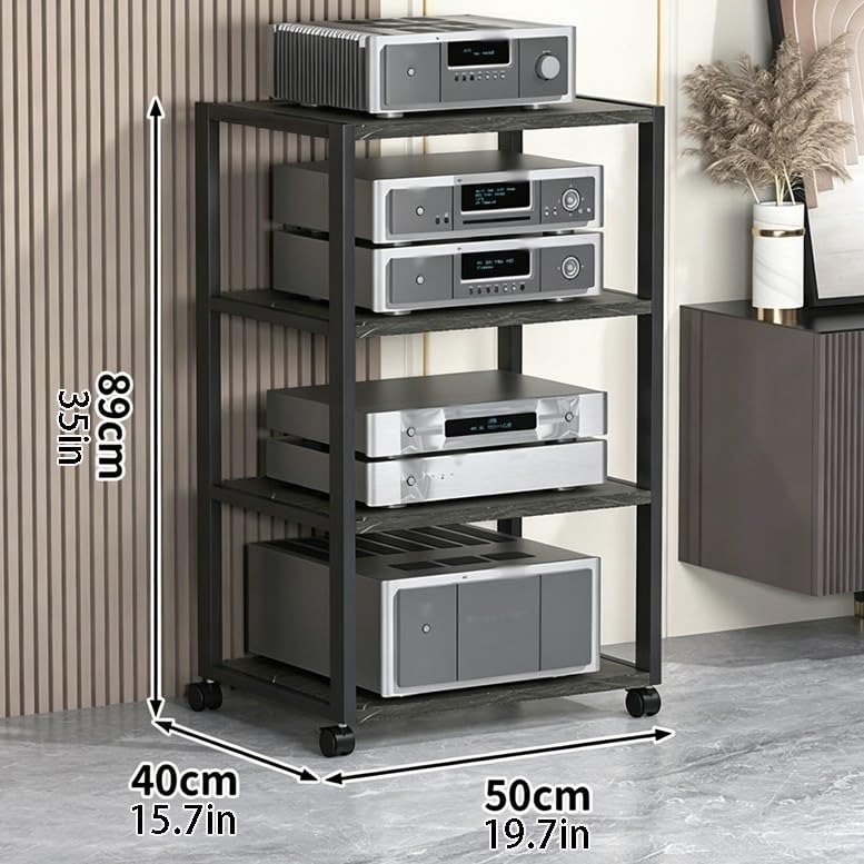 2/3/4/5-Poziomowy Stojak na Multimedia Av Stereo Tower Audio Tower
