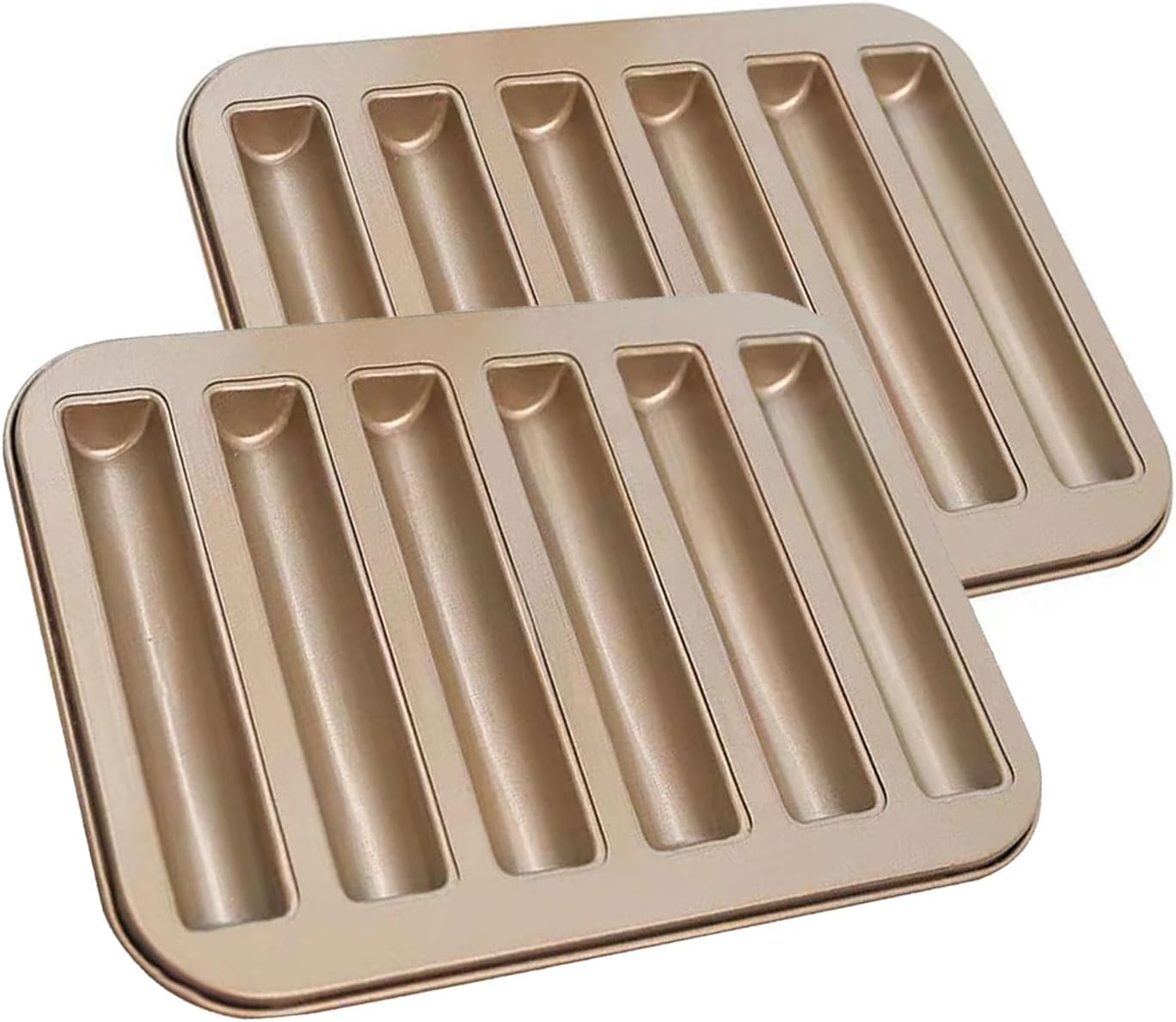 GurlideoCarbon Steel Cake Bread Mold Financier Cake Baking Pan 6-Cavity
