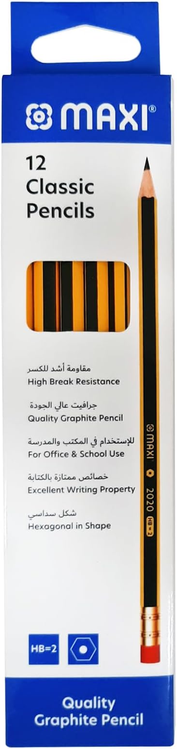 Maxi Classic Pencils 12pc – Pak