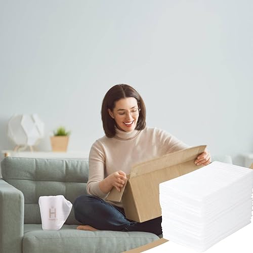 Miniatura 7 de Suministros de mudanza, paquete de 100 hojas de espuma de cojín, 13 x 13 pulgadas, suministros de embalaje para mudanza, embalaje, transporte y