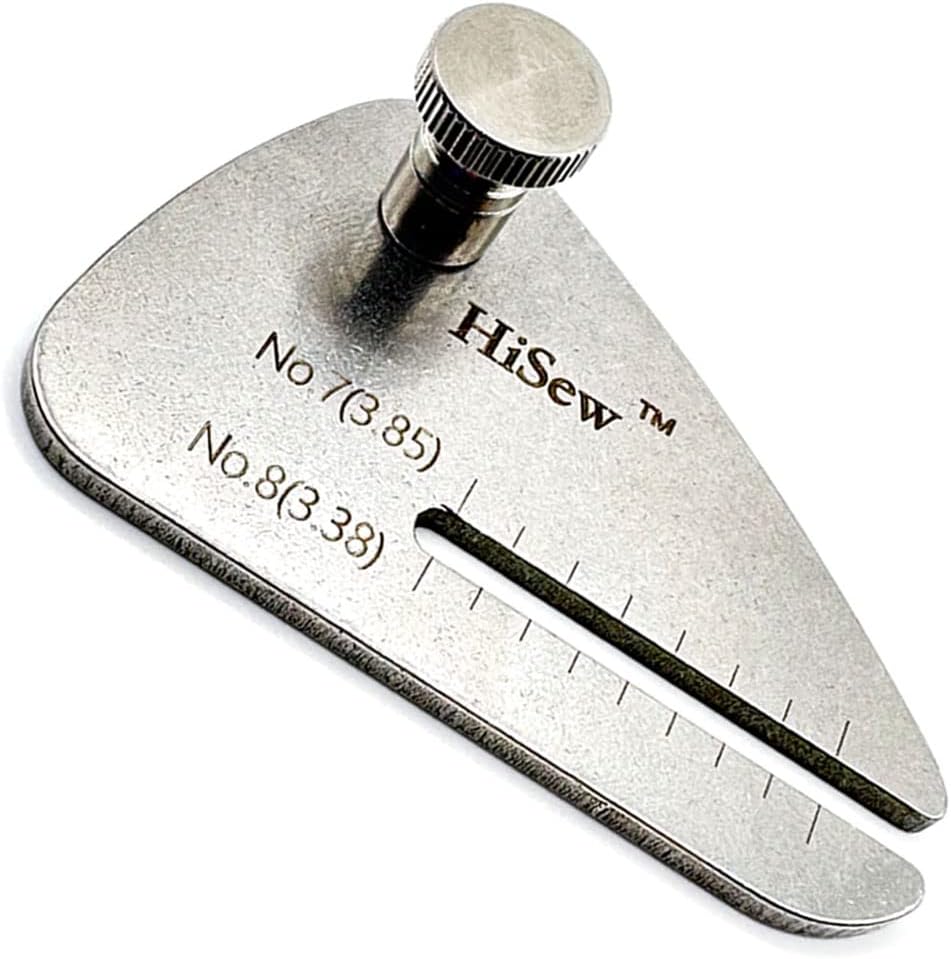 Hisew- Leather Stitching Punch Aid Plate, for Pulling up Pricking Iron or Diamond Lacing Chisel, Leather Work Tools and Craft Supplies - (1Pc)