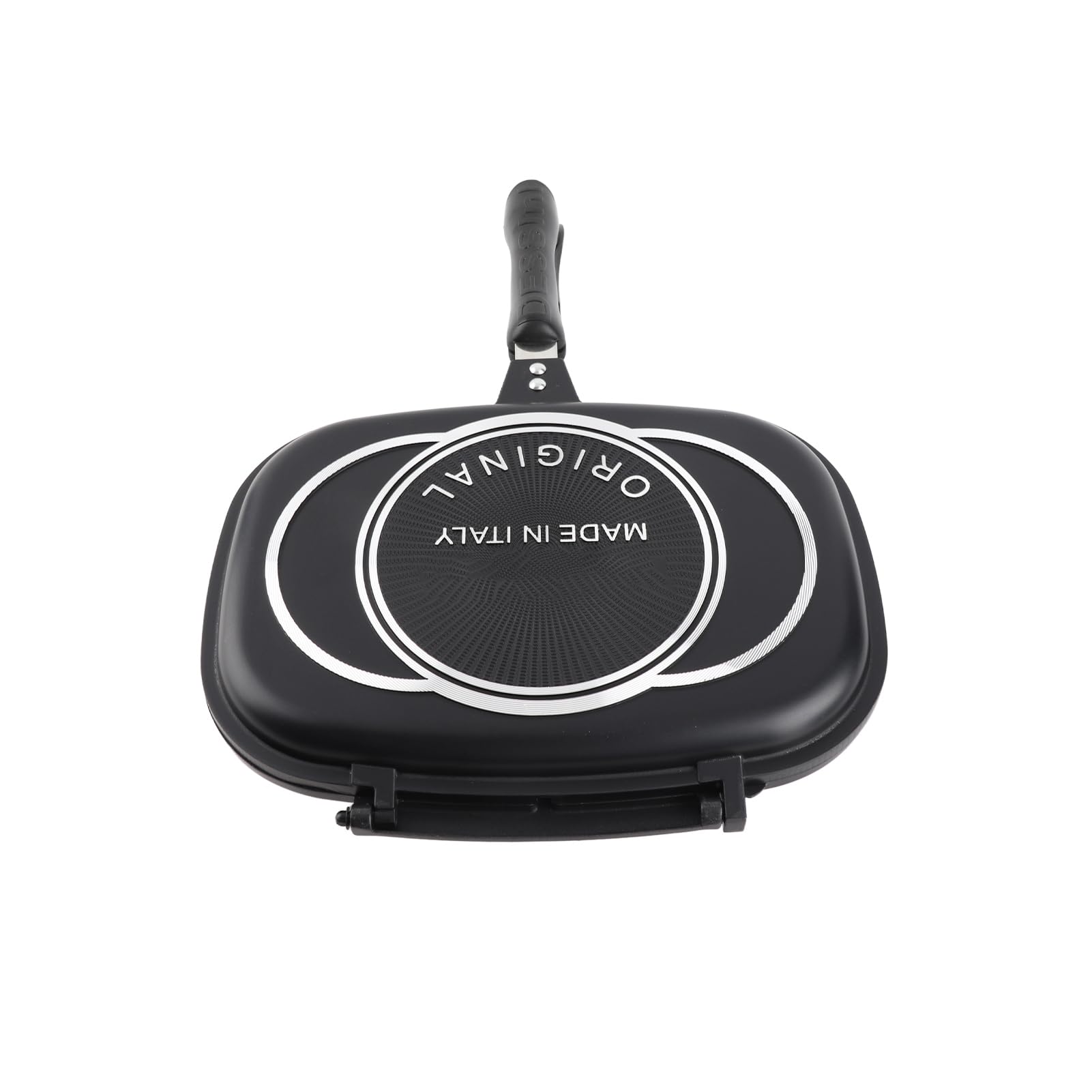 Grillpfanne, Bratpfanne, Anti-Brand-Griff, Küche, doppelseitiger Druck, doppelseitig, tragbar, für Sandwich, Backzubehör, Topf, 32 cm