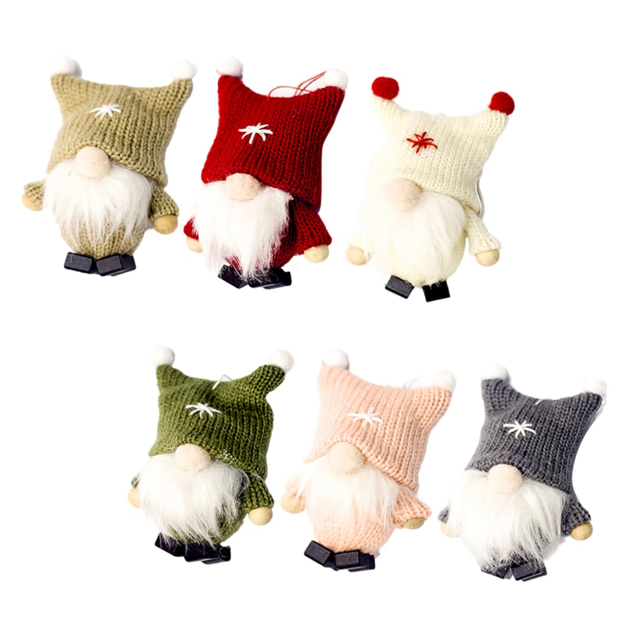 Cabilock 18 STK Weihnachtspuppe Zum Aufhängen Christbaumschmuck Anhänger Plüsch Skandinavischer Weihnachtselfe Handgemachtes Schwedisch Schwedische Zwerge Tomte Weihnachtsbaum Niedlich