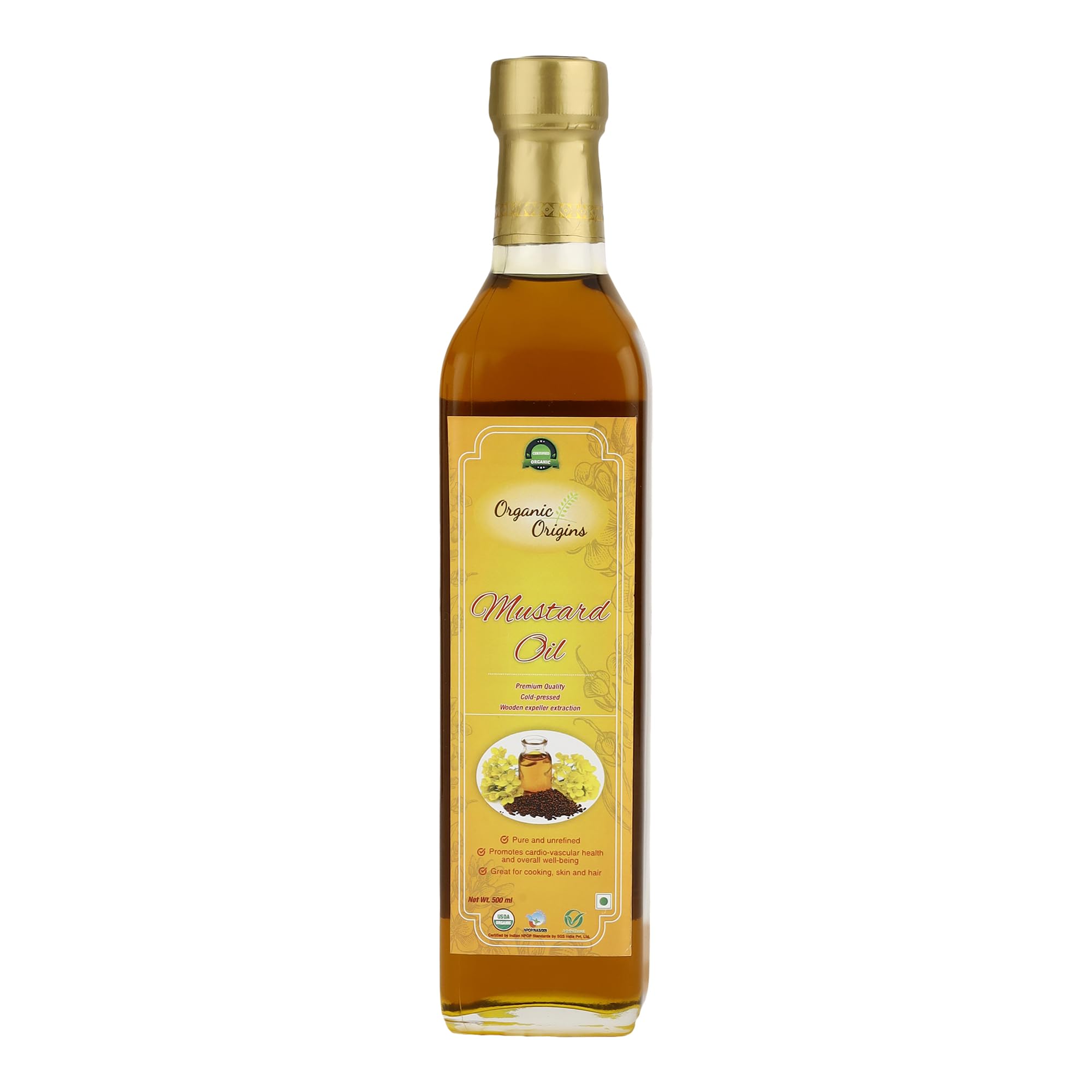 Organic Origin , Premium Cold Pressed Mustard Oil (500 ML)