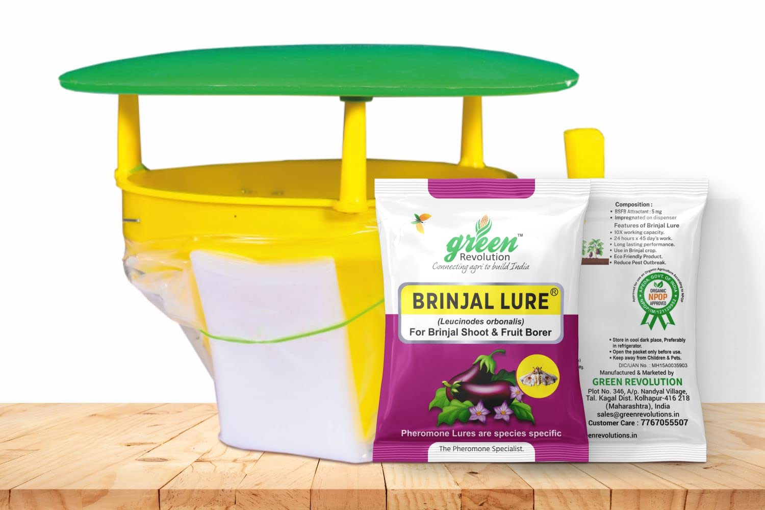 Funnel Trap with Brinjal Lure Combo Pack (Leucinodes orbonalis pheromone Lure) (B07T7MMVVG) Amazon Price History, Amazon Price Tracker