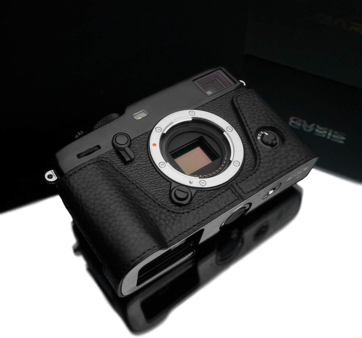 Gariz XS-CHXP3BK Genuine Leather Half Case for Fuji X-Pro3 XPRO3, Black