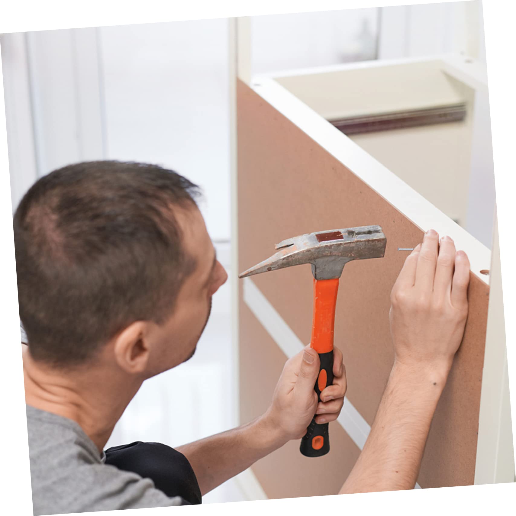 Clavo de Cemento Galvanizado de Acero 515 Piezas Plata | Fijar Madera o Metal en Pared de Cemento, No se Dobla Fácilmente, Uso para Montaje y Marcos