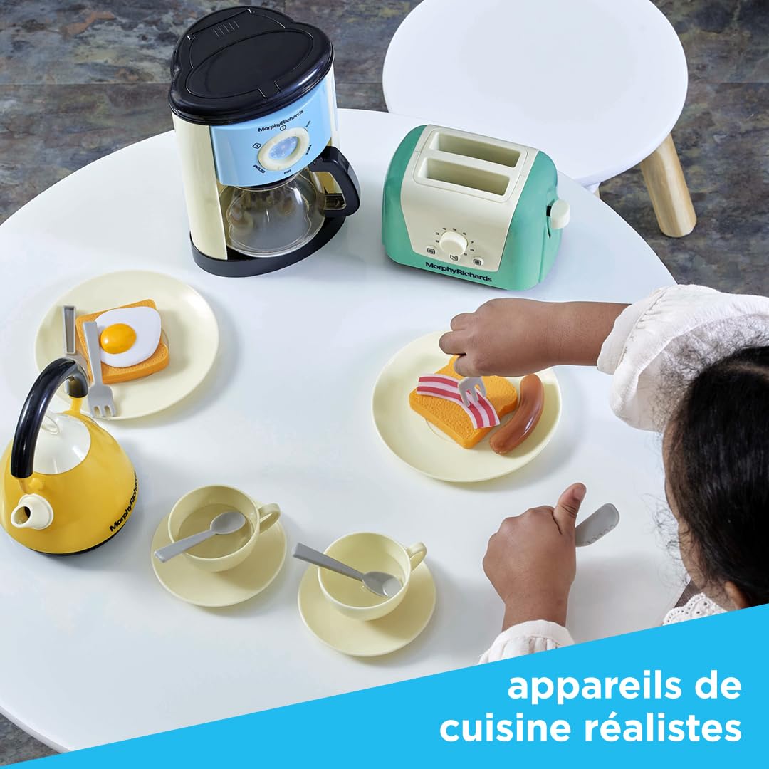 Cuisinière et dînette Casdon Morphy Richards | Jouets appareils de Cuisine pour Les Enfants dès 3 Ans | avec Un Grille-Pain, Une cafetière, Une Bouilloire et Bien Plus !