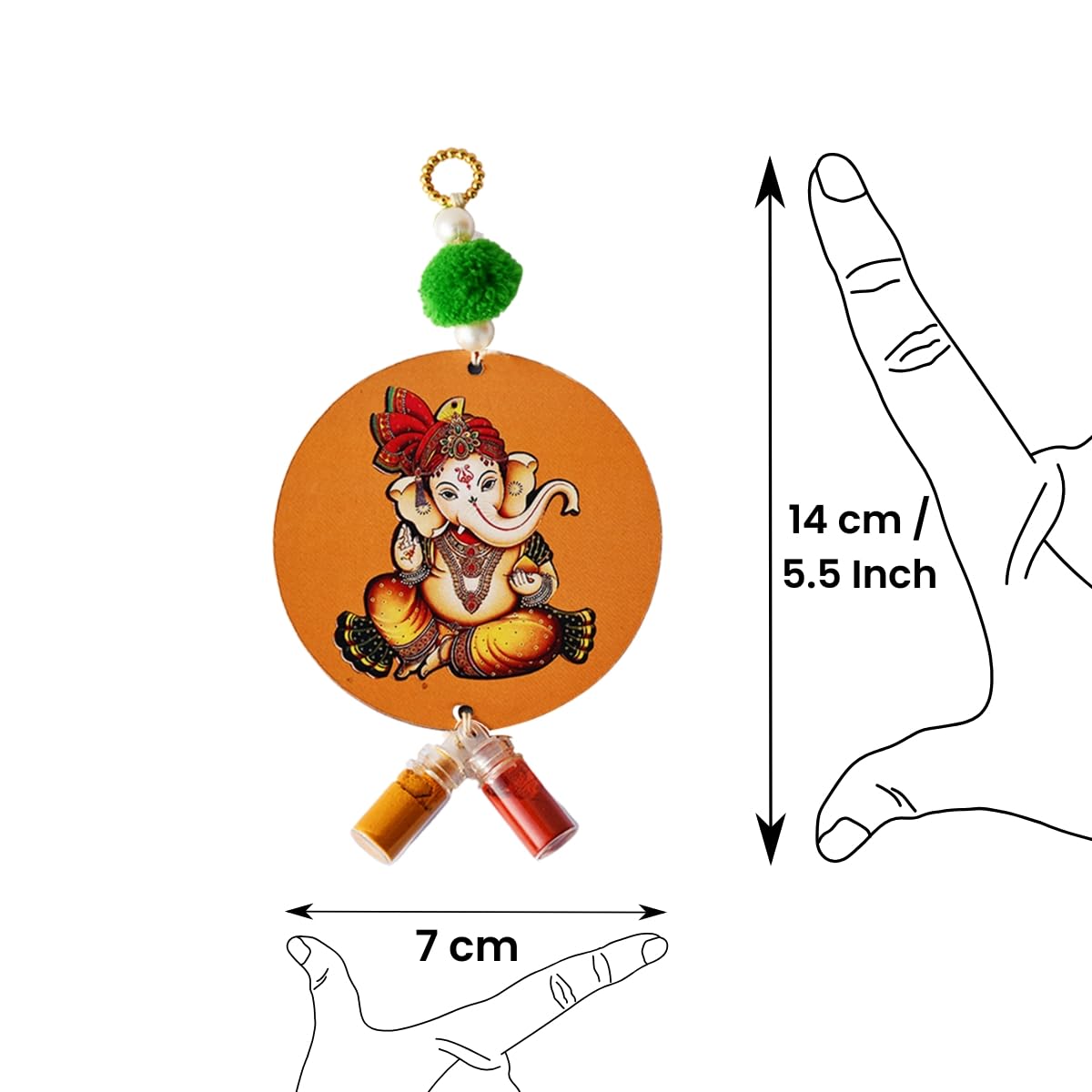 Ganesha Haldi Kumkum Return Gift Set - Pooja Supplies -3