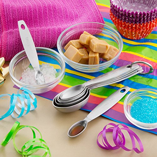 Spring Chef - Oval Stainless Steel Metal Measuring Spoons Set, Easy To Read Dual Measurements For Dry And Liquid Ingredients, Medicine And More, Kitchen Essentials, Set Of 7 #TOP5