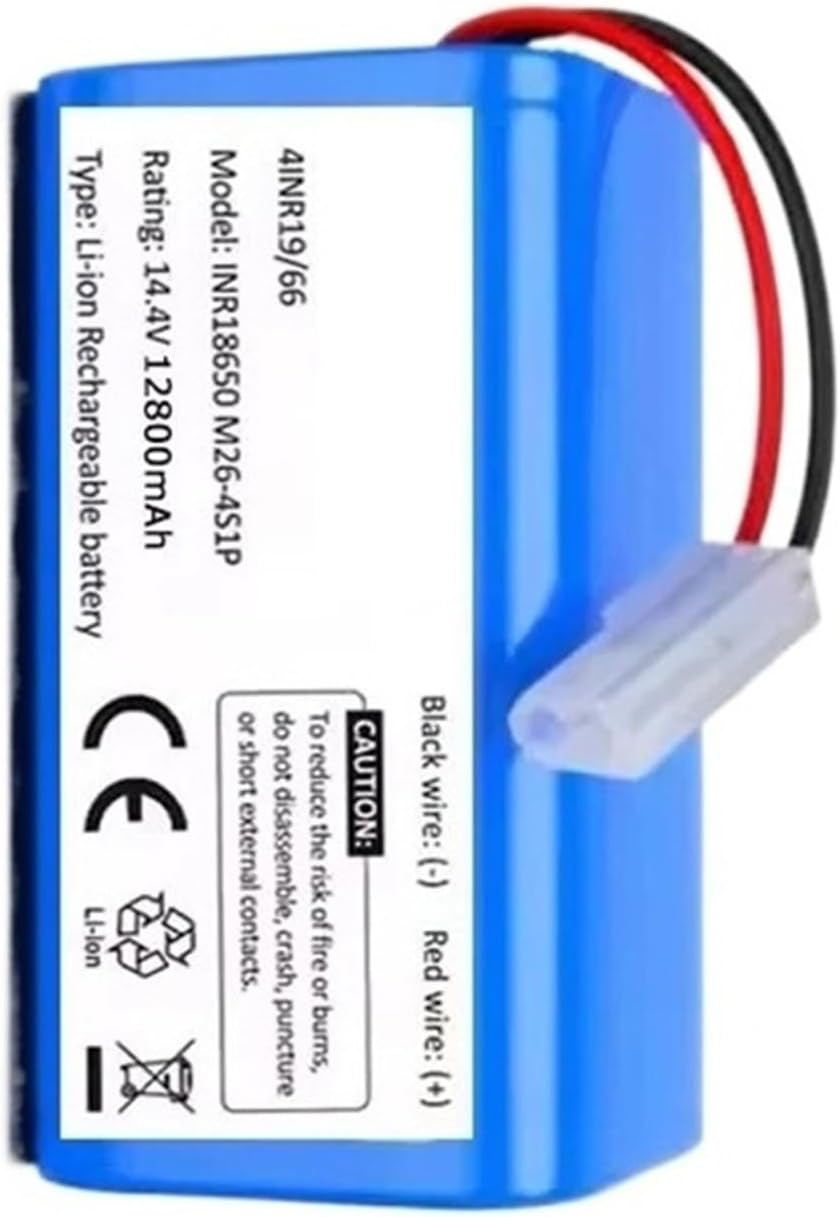 14.8V Replacement Battery, Compatible For Xiaomi,Compatible For Mijia, Robot Vacuum Mop Essential G1 MJSTG1 SKV4136GL 2600mAh Lithium Battery(3000mAh)