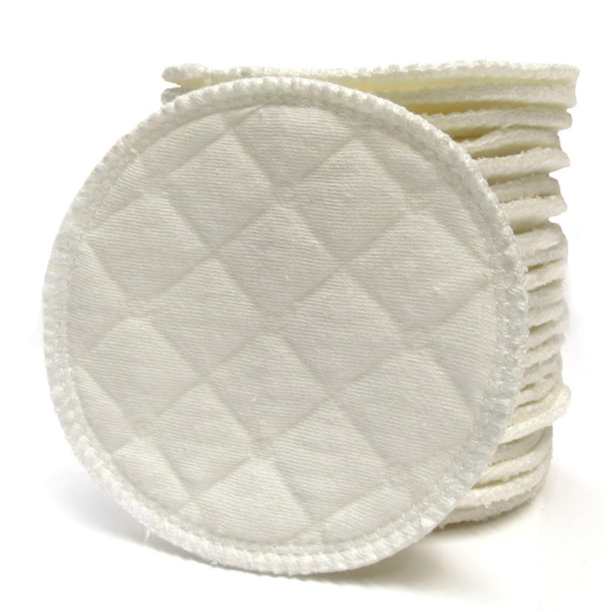 HEMOTON 12pcs Washable Cotton Nursing Pads Reusable Breastfeeding Pads Leakproof Design Breathable Comfortable for Maternity