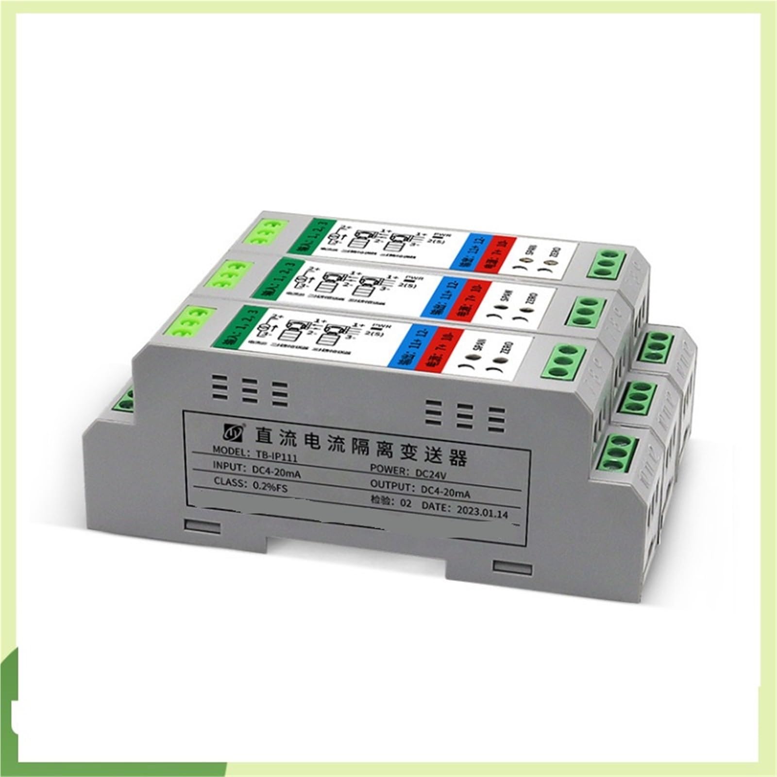 DC-Signalisolationssender 4-20 mA Stromspannung Analogkonvertierungsmodul Filterung Anti-Interferenz(1 in 2 out,4-20mA in 10V out)