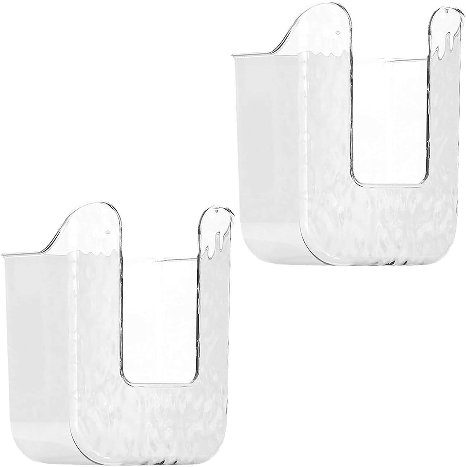 Wall Mounted Wipes Dispenser Adhesive Wipe Holder for Bathroom Large Capacity Flushable Wipes Container Multifunctional for （2Pcs） Home Supplies