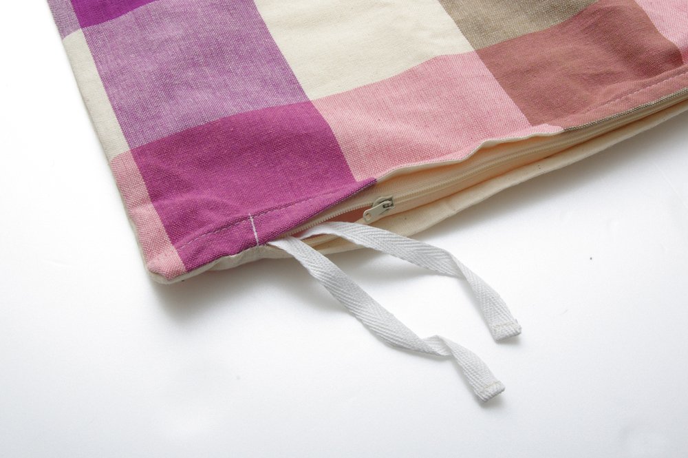 布団カバー 洗えるチェック柄 インド綿使用 サラン ダブル 190×210cm