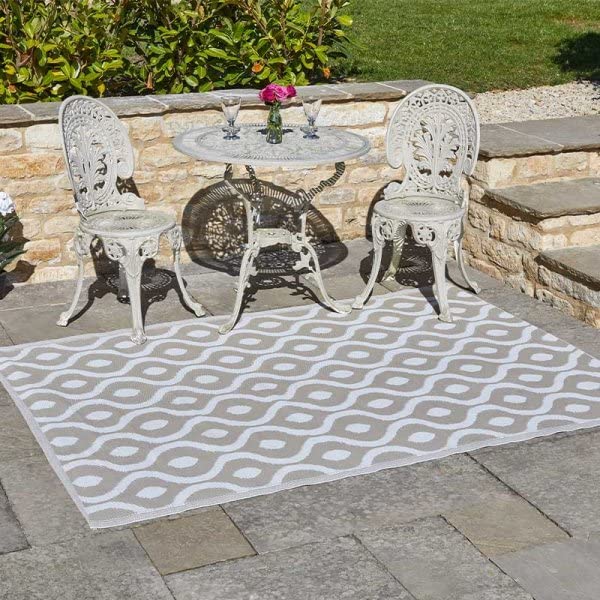 Marco Paul 160 x 230cm Large Al Fresco Rug Mats - UV & Water-Resistant, 100% Polypropylene, Indoor & Outdoor Use - Patio, Lawn, Terrace, Balcony, Kitchen, Driveway, Easy to Clean