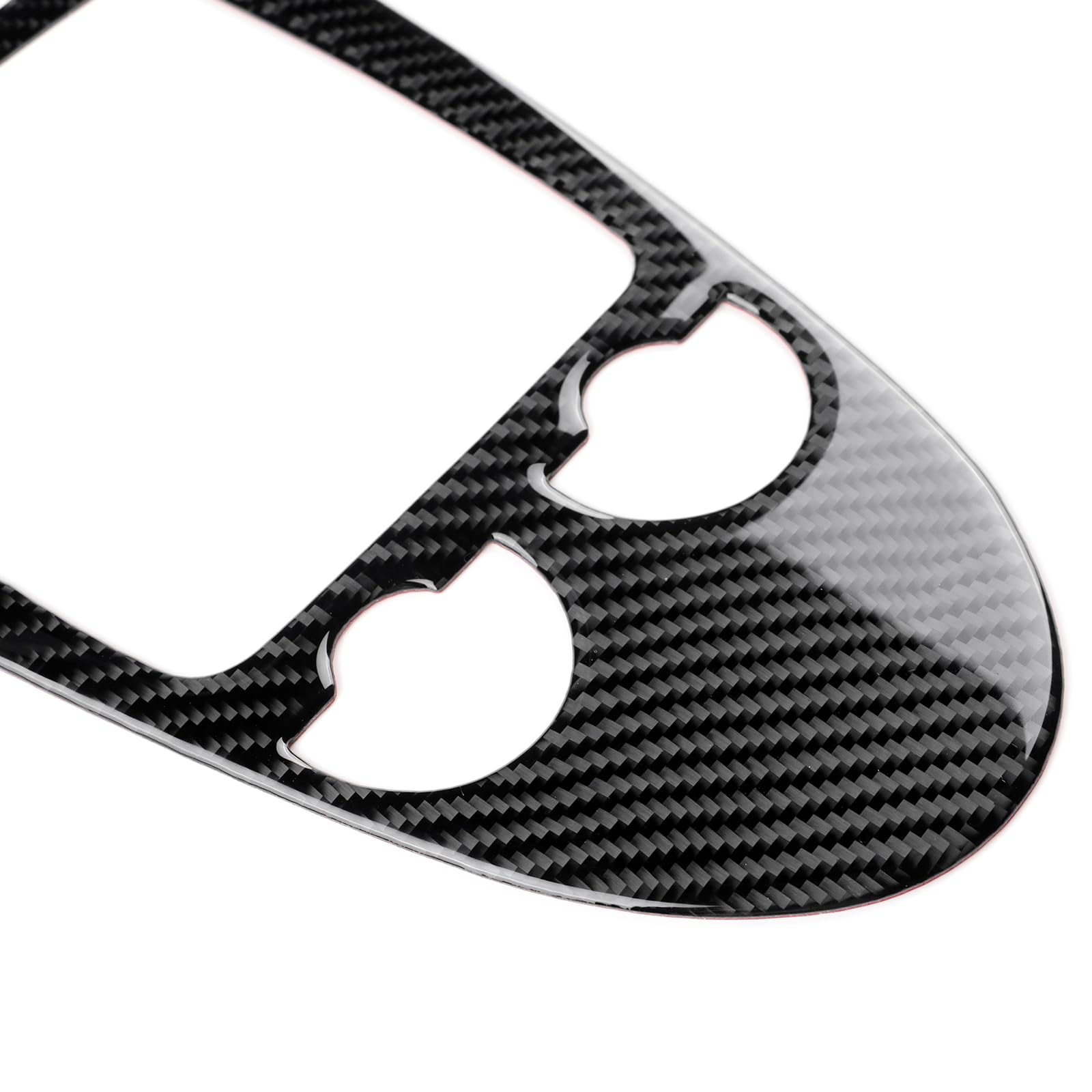 KUNGKIC Per Mercedes-Benz SLK R171 2004-2010 Accessori in Fibra di Carbonio Console Centrale del Cambio Cambio di Velocità Esterno Cornice Decorazione Pannello Adesivo Parti Auto Regalo (Nero)