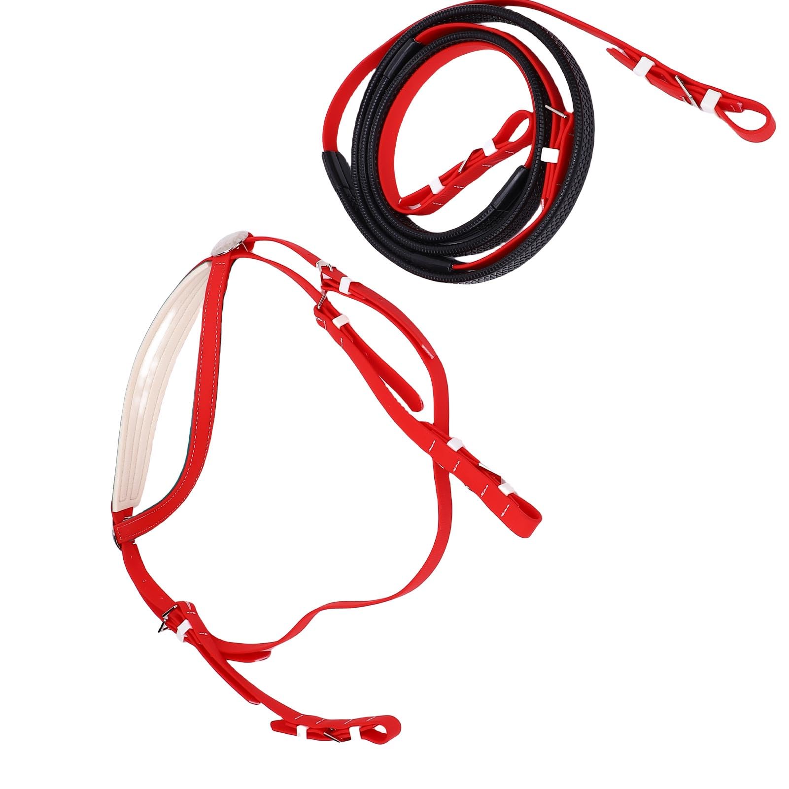 Capezza Equina in Nylon e Pelle PU in PVC, Copricapo per Cavallo dalla vestibilità Comoda, Controllo sui Movimenti Virata Equina, Ideale per Competizioni, Allenamento Quotidiano e Lezioni di