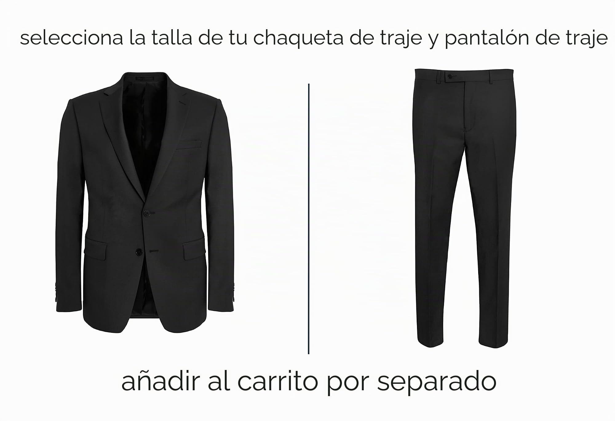 Calvin Klein Traje Ajustado para Hombre, Negro -, 40W x 32L