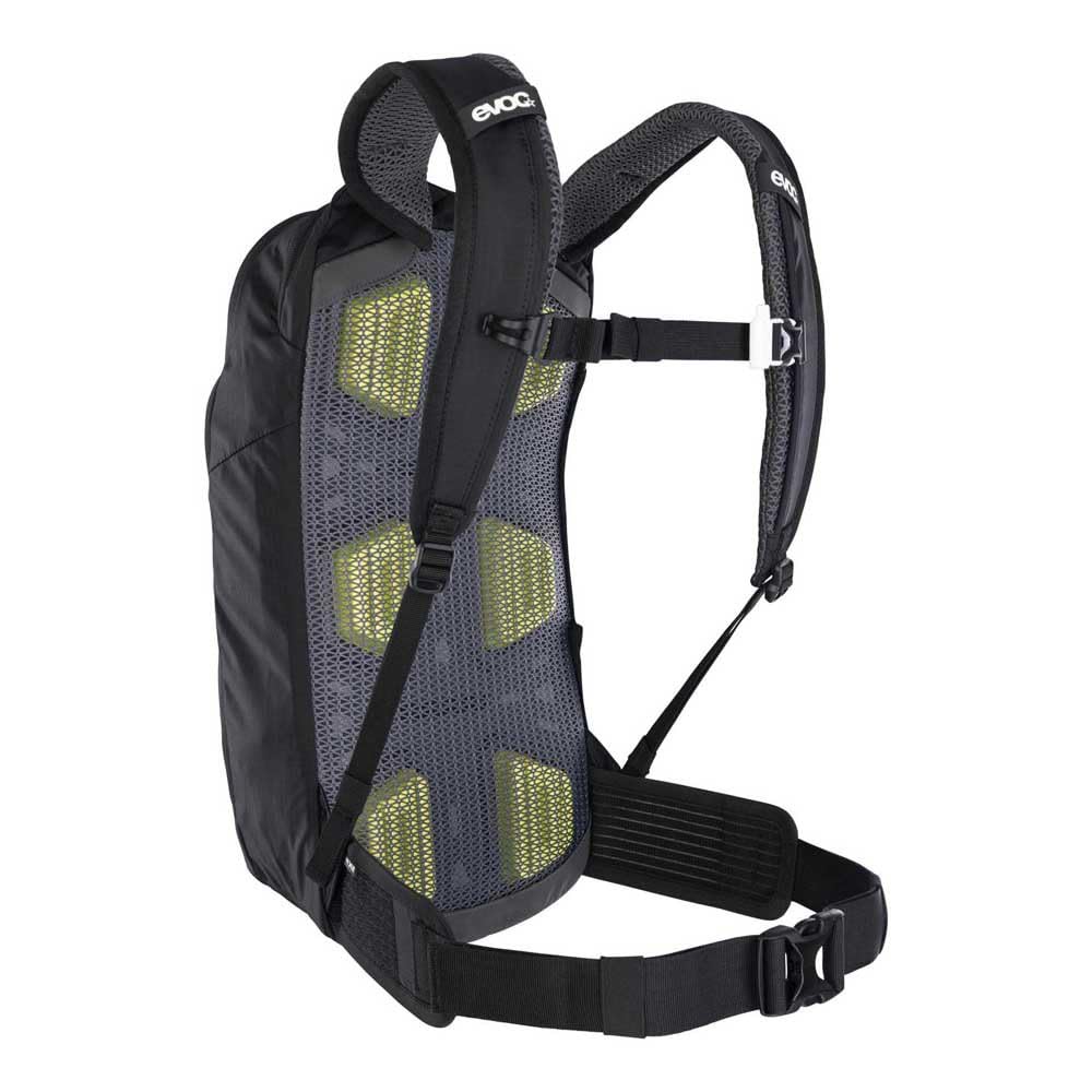 EVOC STAGE 12 sac à dos technique à la journée pour les activités de plein air (système AIR FLOW CONTACT, bretelles réglables, compartiment à outils avec accès rapide, poche à eau)